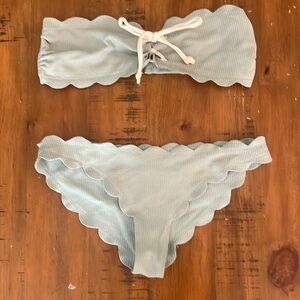 Marysia Antibes swim suit in light seafoam green size small